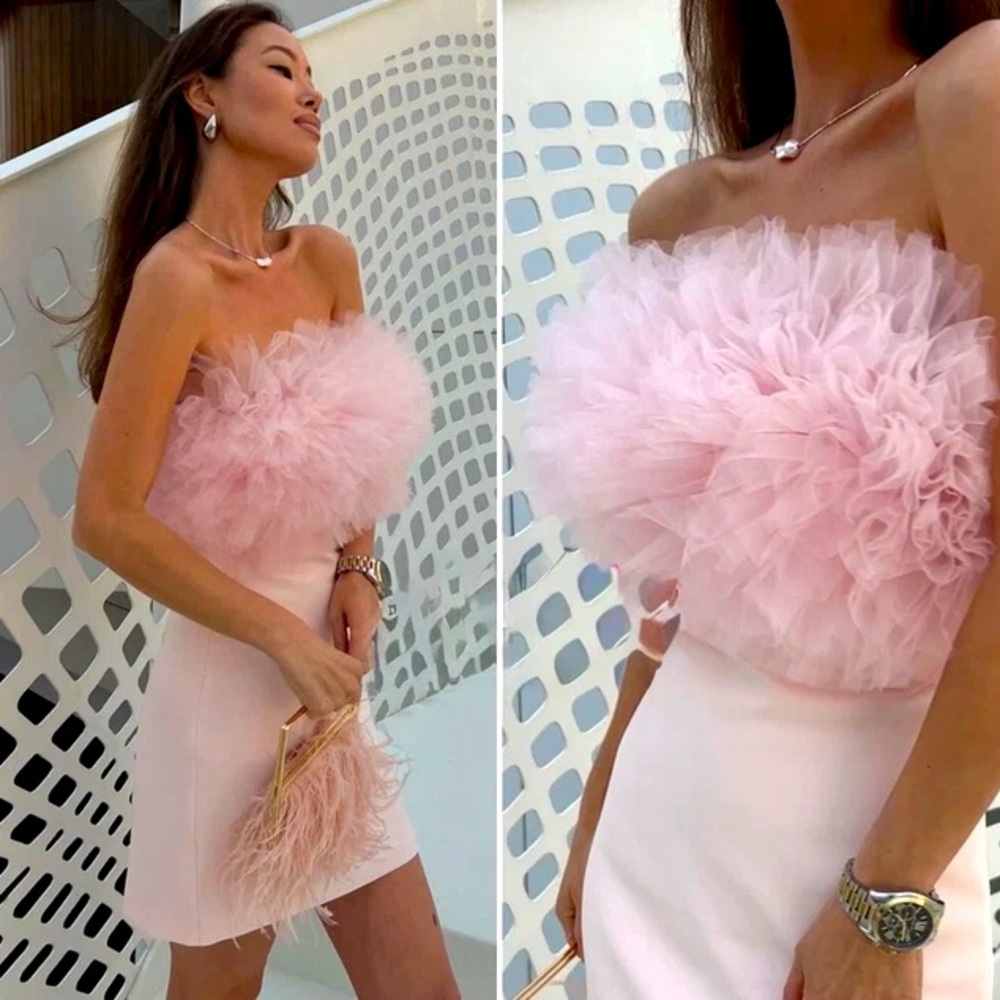 ZARA BLOGGERS FAV VOLUMINOUS TULLE MINI DRESS